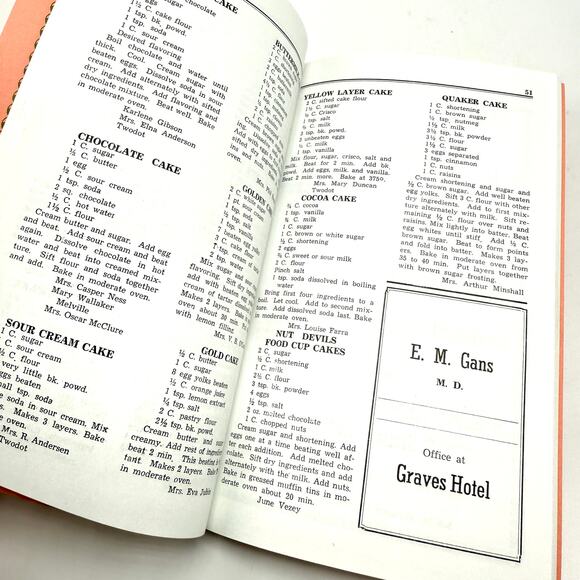 Vintage Community Cookbook 1940s Recipes 1994 Reprint Harlowton Montana Local - Picture 5 of 7